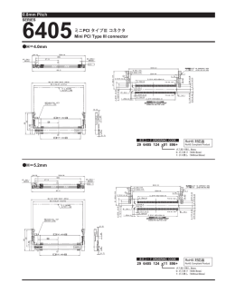 0.8mm Pitch 6405ミニPCI タイプ㸉コネクタ Mini PCI Type III connector