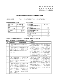 歩行喫煙防止対策の考え方について