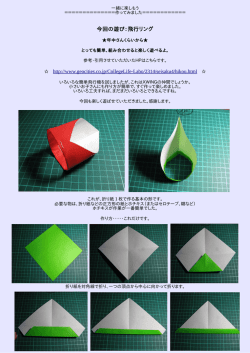 今回の遊び：飛行リング