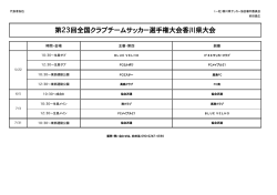 第23回全国クラブチームサッカー選手権大会香川県大会審判割当
