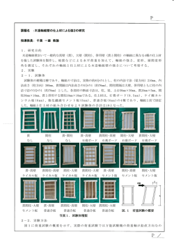 木造軸組壁の仕上材による強さの研究 指導教員： 千葉 一雄 教諭 1．