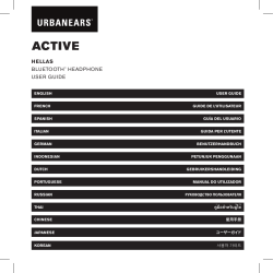 HELLAS BLUETOOTH&trade; HEADPHONE USER GUIDE