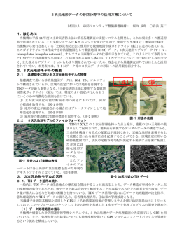 3次元地形データの砂防分野での活用方策について