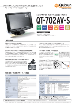 7.0インチワイド タッチパネル液晶ディスプレイ 7