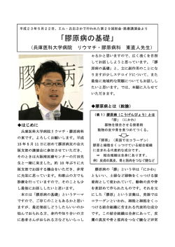 膠原病の基礎 - 全国膠原病友の会大阪支部
