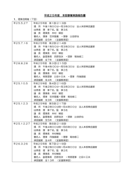 平成25年度 本部事業実施報告書 - 社会福祉法人古平福祉会 れい明の里