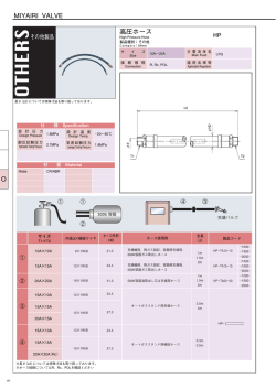 MIYAIRI VALVE O 高圧ホース