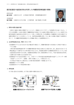 超音波速度の温度依存性を利用した内蔵脂肪診断装置の
