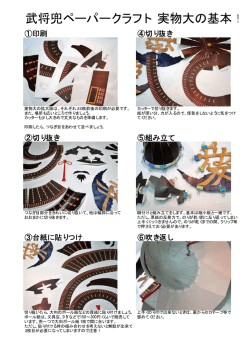 武将兜ペーパークラフト 実物大の基本！