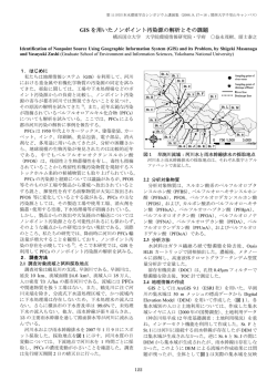 GIS を用いたノンポイント汚染源の解析とその課題