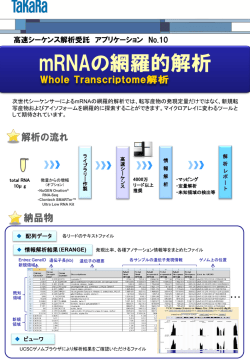 mRNAの網羅的解析