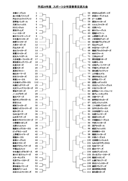 平成24年度 スポーツ少年団春季交流大会
