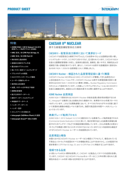 CAESAR II&reg; NuClEAR