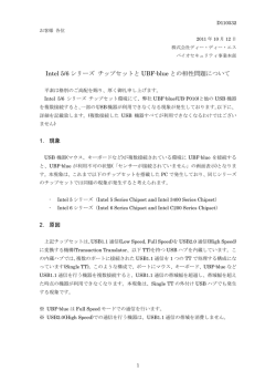 Intel 5/6 Series ChipsetとUBF-blueとの相性問題について