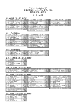 各カテゴリー組合せ 12/16差替