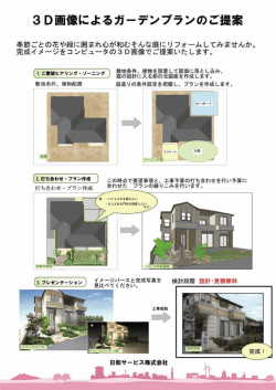3D画像によるガーデンプランのご提案