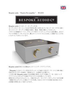 Bespoke audio “Passive Pre-amplifier”