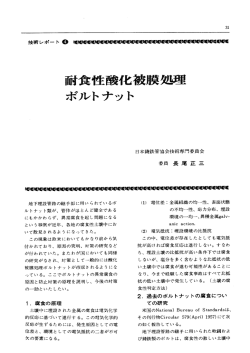 耐食性酸化被膜処理ボルトナット