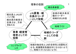 JA役員の役割