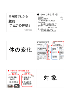 10分間で出来るつるかめ体操