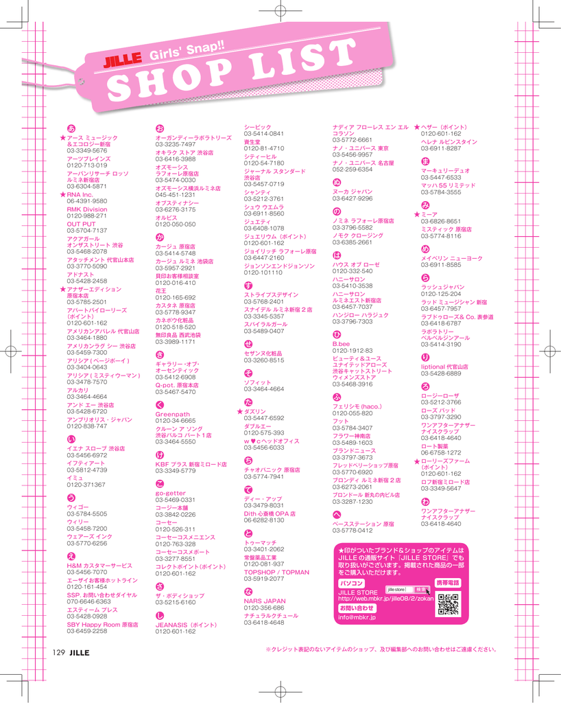 Shop List Pdf 415kb
