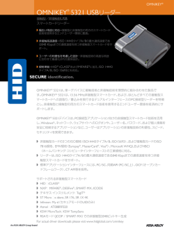 OMNIKEY 5321 v2 USB リーダー・データシート