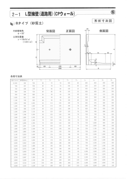 L型擁壁(道路用)(CPウォール)