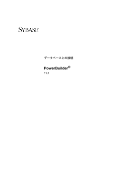 PowerBuilder 11.2 データベースとの接続