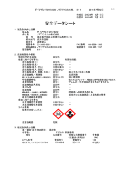 安全データシート - ノガワケミカル