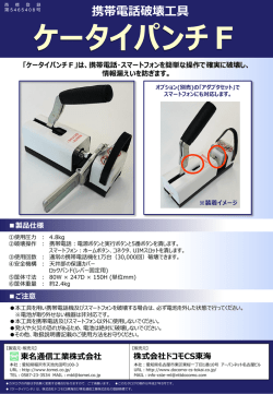 ケータイパンチFパンフレット