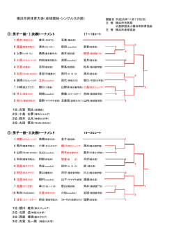 2013/11/17 平成25年度横浜市民体育大会 卓球競技（シングルスの部）