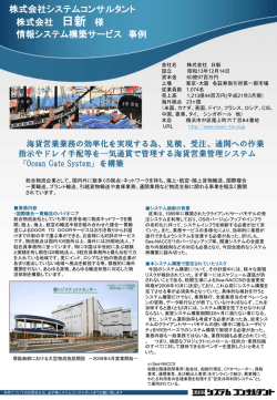 株式会社日新様 - システムコンサルタント