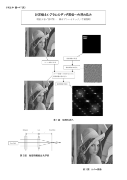 計算機ホログラムのディザ画像への埋め込み