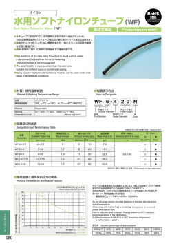 水用ソフトナイロンチューブ（WF）