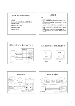 JSPの説明（授業）