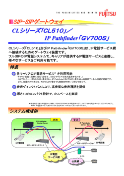 SIP-SIPゲートウェイ CLシリーズ「CL510」/IP Pathfinder