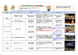 12月の南予おススメ観光情報