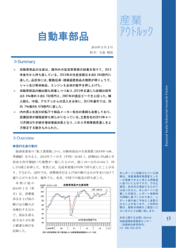 自動車部品 - 地銀連携産業調査センター