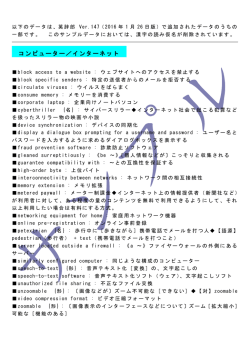 2016年 1月26日： 英辞郎 Ver.147（201万項目）