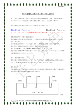 130604KN Copyright&copy; URAWA ACOUSTICS LABORATORY All