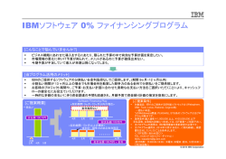 IBMソフトウェア 0% ファイナンシングプログラム