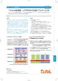 T-Kernel拡張版／&mu;ITRON4.0仕様リアルタイムOS