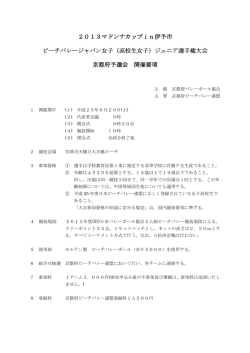 2013マドンナカップin伊予市 ビーチバレージャパン ビーチバレージャパン