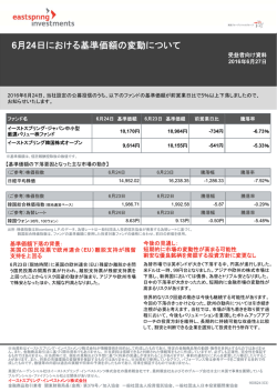 6月24日における基準価額の変動について （PDF）