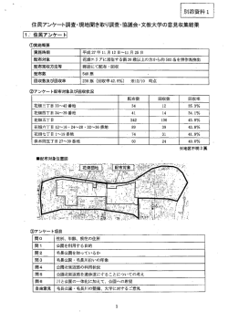 調査・協議会・文教大学の意見収集結果