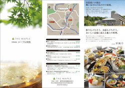 普段使いの贅沢 楓に包まれた私だけの別邸。 彩りもごちそう、会話も