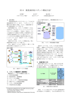 5E-6 廃食油回収ロボット構成方法