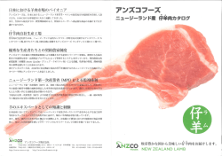 ANZCO仔羊肉（ラム）