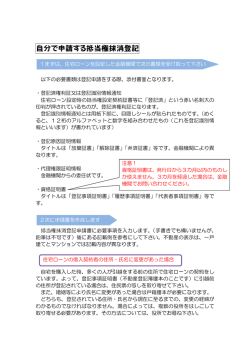自分で申請する抵当権抹消登記