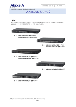 AX2500S シリーズ - アラクサラネットワークス株式会社